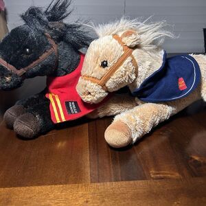 Wells Fargo Legendary Pony Plush Mike 2016 & Nellie 2015 Horses 14” Stuffed Toys